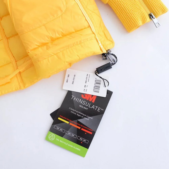 Marc Cain Bright Yellow Lightweight Puffer Outdoor 3M Thinsulate  Jacket Size 3 - Picture 14 of 15